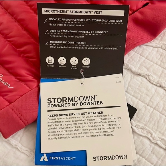 NWT EDDIE BAUER STORM DOWN VEST - Picture 7 of 8